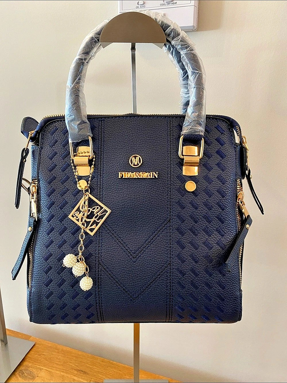 FIDM&KAIN Blue Shoulder Purse NWT